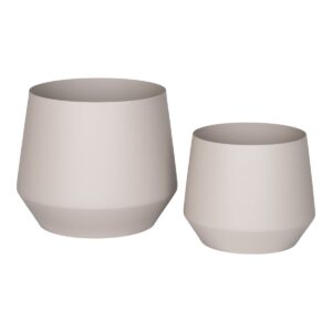 Trofa Flower Potten, beige - set van 2