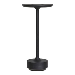 Lyneham LED Tafellamp - Aluminium, Zwart - 13x13x28,5 cm