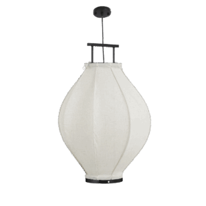 Pego Hanglamp - H73 x Ø54 cm - Linnen - Off-white